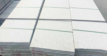 湖北芝麻白毛板，石材毛板