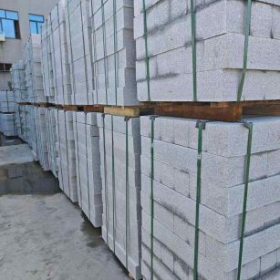 湖北芝麻白路牙石，路侧石