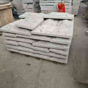 湖北芝麻白蘑菇石，自然面