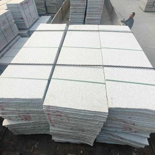 湖北芝麻白毛板，石材毛板