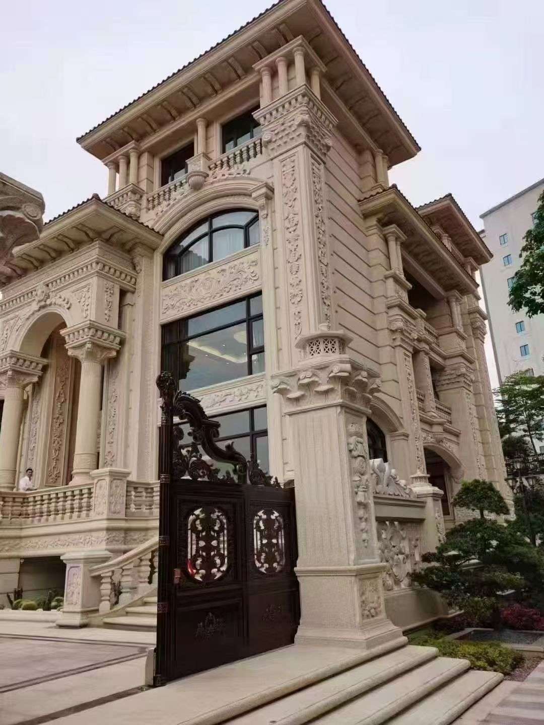 湖北黄金麻别墅外墙异形定制