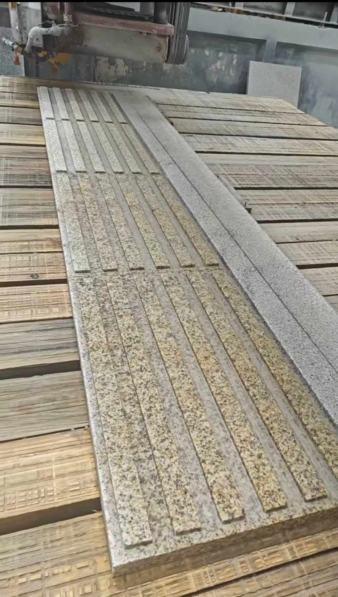 湖北黄金麻盲道石 盲条