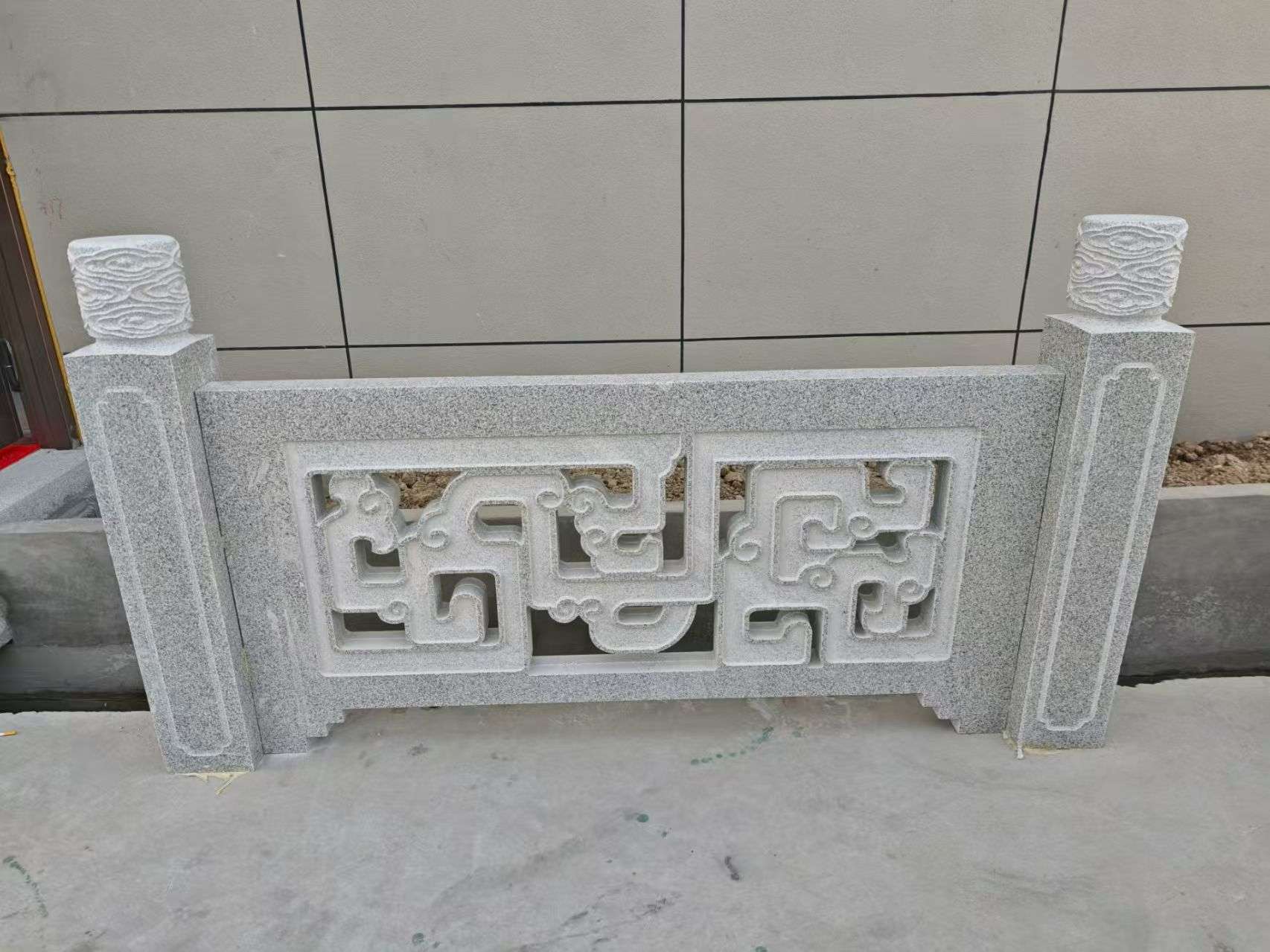 湖北芝麻白河道栏杆 桥栏杆